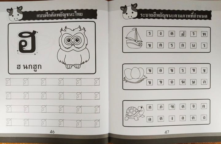 หนังสือเด็ก-แบบฝึกหัด-คัด-เขียน-พยัญชนะไทย-ก-ฮ