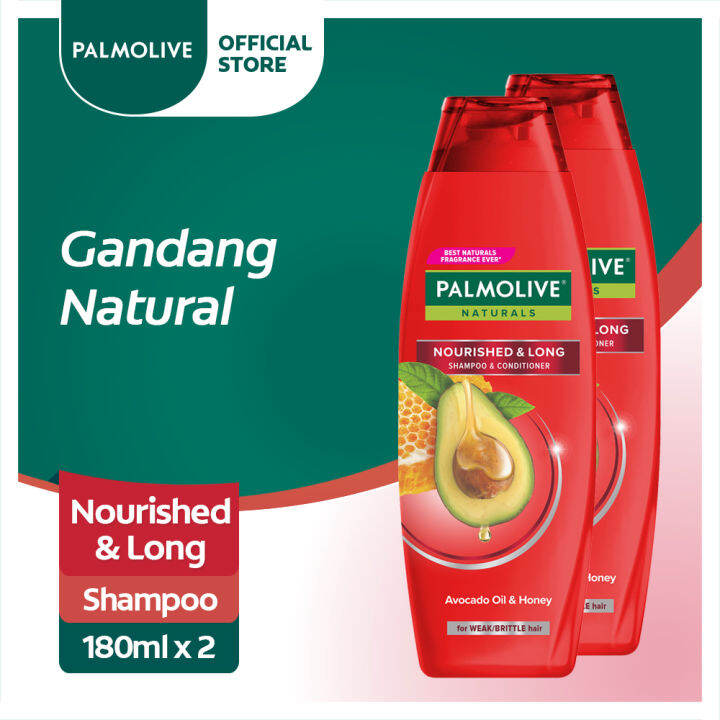 Palmolive Naturals Nourished & Long Shampoo 180ml, Pack of 2 | Lazada PH