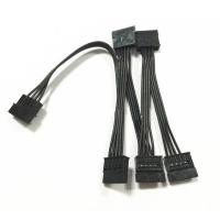 【❉HOT SALE❉】 fangyili Ult-Best Molex 4pin Ide Sata 1ถึง5 15pin Hard ไดรฟ์แหล่งจ่ายไฟ Splitter สายเคเบิลสำหรับ Diy Pc Sever 4-Pin ถึง15Pin Power