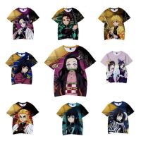 Kimaki NO yeyang DEVIL Slayer 3D อะนิเมะพิมพ์เสื้อยืดฤดูร้อนผู้ใหญ่ TOP kamido tanjiro nevuko การ์ตูนญี่ปุ่น TEE เสื้อ