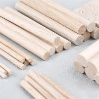 【YF】◆№⊕  Wood Crafts Round Stick Balsa Handcrafted Logs Soft Wood/Clear Texture/Easy To Cut Handicraft Making