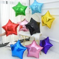 【LZ】✻  Star Foil Helium Balloons for Children Decorações Toy Gift Baby Shower 1st Birthday Party Casamento Crianças 18 polegadas 10pcs