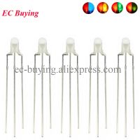 ✿▥☾ 10pcs F3 3mm Diffused Two Color Common Anode/Cathode Round LED Red Warm White Blue Yellow Green Bi-Color Diode Light Emitting