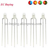 【CW】□✘♞  10pcs F3 3mm Diffused Color Common Anode/Cathode Round Warm Bi-Color Diode Emitting