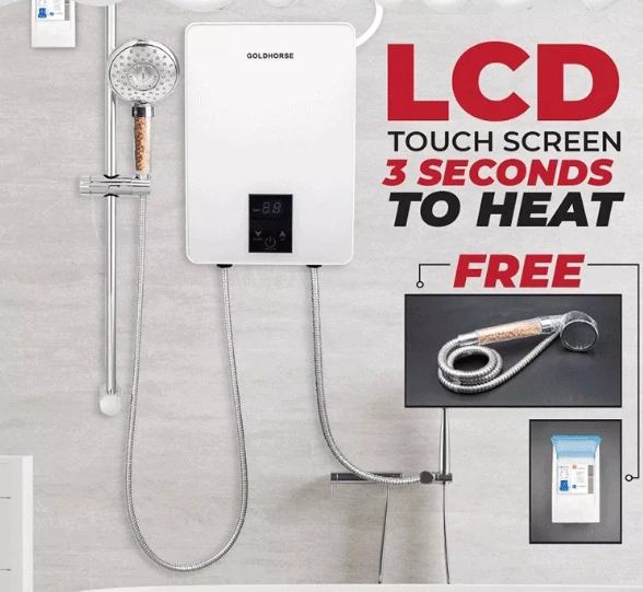 Small bathroom water heater constant temperature instant shower without