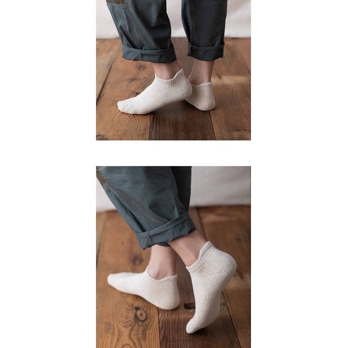 ถุงเท้า-ถุงเท้าสีพื้น-ข้อสั้น-ถุงเท้าข้อสั้น-ใส่ได้ทั้งชายและหญิง-เนื้อผ้านุ่ม-ระบายอากาศได้ด