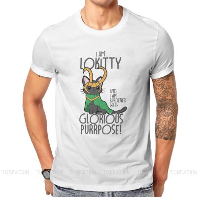 Lokitty Norse Mythology Loki T Shirt Vintage Grunge Large Tshirt Big Sales Mens Clothing