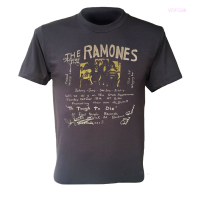 T-shirt Ramones HOT Johnny the Joey Dee Promoting Rock Band Retro Men Black Size：S-5XL