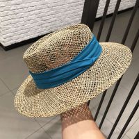 Summer Women Straw Hat Ladies Luxury Sun Hat Fashion Sun Protection Beach Hat French Panama Hat Bump Top Wide Brim Beach Hat