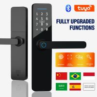 PHIPULO สมาร์ทลายนิ้วมือประตูล็อค Bluetooth Biometric ประตูล็อคอิเล็กทรอนิกส์สำหรับ Tuya REMOTE Keyless ปลดล็อค-EDCNM SHOP