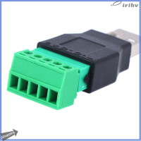 jianzhanqinl USB 2.0 Type A MALE TO 5P screw W/SHIELD Terminal plug CONNECTOR ADAPTER