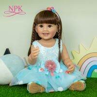 hot！【DT】┇  NPK 55CM reborn todder girl gift fashion doll blue lifelike real soft touch full body silicone