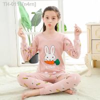 ㍿✑✴ n4rn Meninas Grandes Conjuntos de Roupas Pijamas Algodão Dos Desenhos Animados Infantis Sleepwear Adolescente Menina Para 14 15 16 17 18T