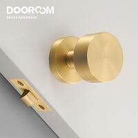 Dooroom ทองเหลืองล็อคประตูชุดทองเหลืองที่ทันสมัยนิกเกิลสีดำภายในห้องนอนห้องน้ำคู่ไม้ประตูก้านชุดจับ Passage