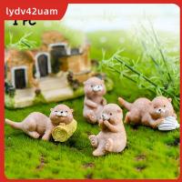 LYDV42UAM เครื่องตกแต่งบอนไซในสวนเทพนิยาย DIY 1ชิ้นโมเดลสัตว์ขนาดเล็กรูปสุนัขน้ำขนาดเล็ก