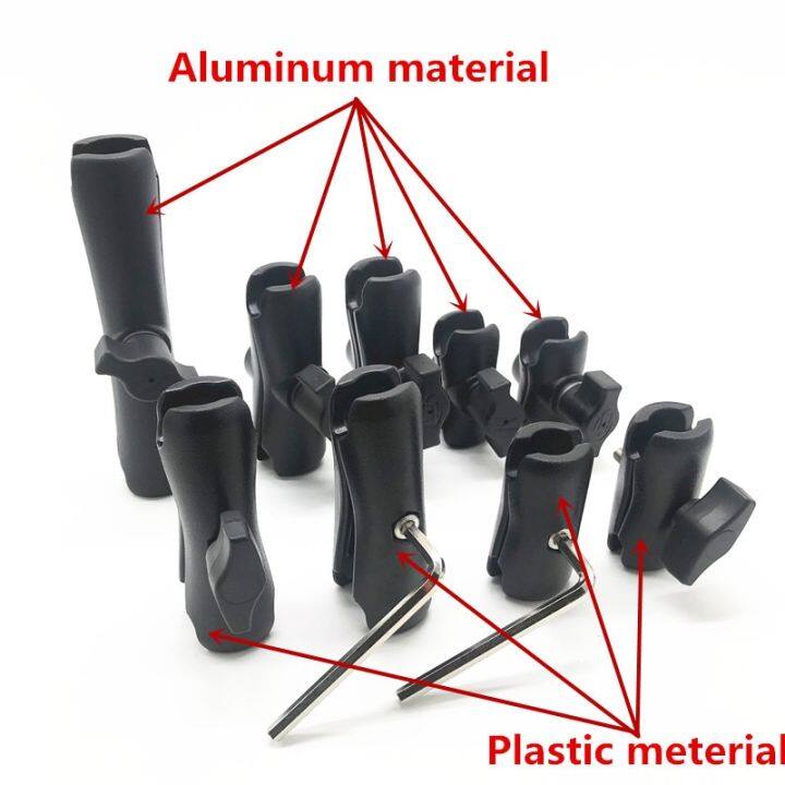5-5เซนติเมตร6-1เซนติเมตร6-5เซนติเมตร9เซนติเมตร9-4เซนติเมตร9-5เซนติเมตร15cm-อลูมินัมหรือเคสโทรศัพท์แบบพลาสติกแขนซ็อกเก็ตคู่สำหรับ1นิ้วฐานบอลล์เมาต์สำหรับ-gopro-hero7