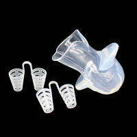 Anti Snoring Tongue Guard ชุดซิลิโคนป้องกันการกรนฟันบด Anti Snore Apnea คลิปจมูกหายใจ Aid Stop Snore อุปกรณ์-Souyine