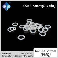 2 Pcs/Silikon Karet Oring VMQ CS 3.5 Mm OD13/15/17/20 Mm O Ring Gasket silikon O Cincin Tahan Air