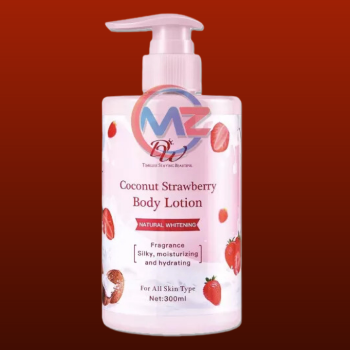 DW COCONUT STRAWBERRY BODY LOTION Natural Whitening Fragrance Silky