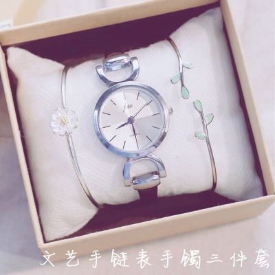 【Hot Sale】 ins super fire chain thin strap dial womens watch female student Korean version ulzzang college style
