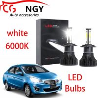 หลอดไฟหน้า 6000K สูง ต่ํา สีขาว สําหรับ MIRAGE G4 (SEDAN) 2014 TO 2017 1 Accessories