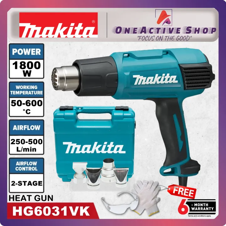 MAKITA Heat Gun 1600W HG5012 / HG5030K / 1800W HG6031VK 6 Month
