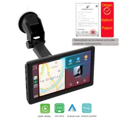 R9 Mirror Dashcam - Dual-lens 4K Dashcam wireless CarPlay – Coral