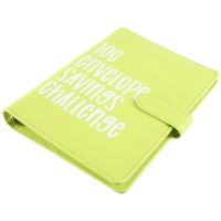 100 Envelope Challenge Binder, Savings Challenges Binder, Budget Binder, Easy and Fun Way to SaveMoney(Green) Easy to Use