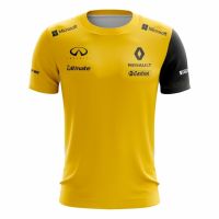 คุณภาพสูง เสื้อยืดแขนสั้นลําลอง พิมพ์ลายทีม F1 Renault MTB Jersey สําหรับผู้ชาย