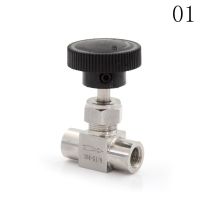 1/8" 1/4" BSP Equal female Thread SS 304 Stainless Steel Flow Control shut off Needle Valve