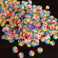 ELEGANT 20g/lot 5mm Lollipop Polymer Clay Sprinkles Colorful Bonbons for DIY Card Making Tiny Cute Candy plastic klei Mud Particles