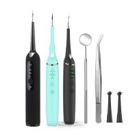 ZZOOI High Frequency Vibration Dental Teeth Cleaner Tartar Scraper Calculus Stains Remover Teeth Whitening Oral Irrigator Mouth Mirror