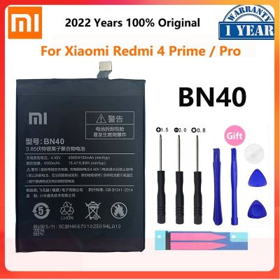 100% Original Xiao Mi BN40 4100MAh แบตเตอรี่สำหรับ Xiaomi Redmi 4 Pro Prime 3G RAM 32G ROM โทรศัพท์คุณภาพสูงเปลี่ยนแบตเตอรี่