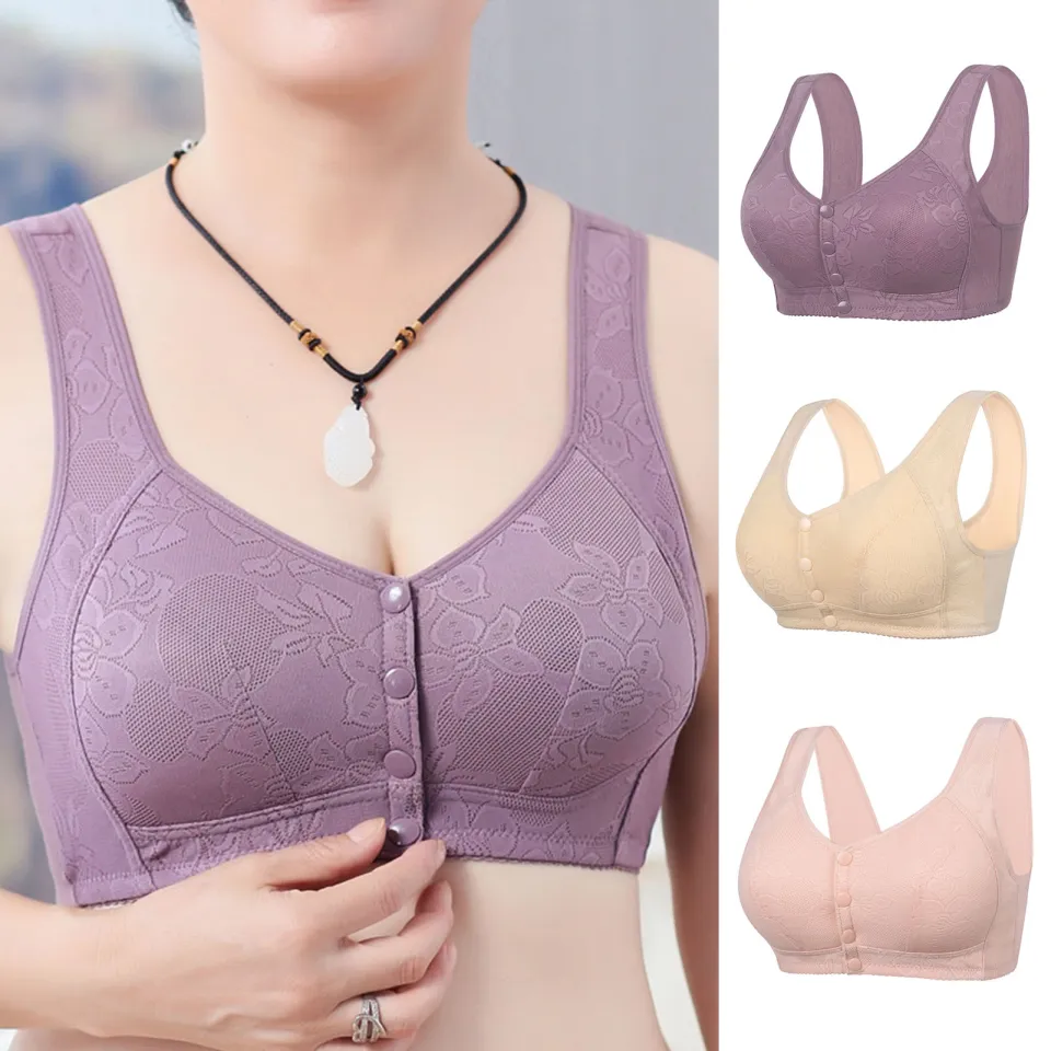 Women's Comfy Posture Correction Bra Wireless Front Buckle Close