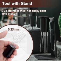 1 Pieces WDT Tool Espresso Magnetic Coffee Stirrer Distribution Tool for Espresso Stirrer Coffee Stirring Tool with Stand