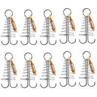 10Pcs Spiral Shaped Spring Octopus Deck Peg With Carabiner Hook Durable Rope Buckle Tent Hook Board Peg Camping Hiking