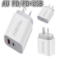 【Taotao Electronics】 สำหรับ iPhone 12 13 14 Pro Max 25W 20W Fast Charging PD Charger Qc3.0 USB Type C AU Travel Adapter ออสเตรเลียนิวซีแลนด์