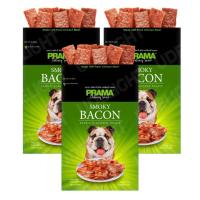 KIK ขนมสุนัข PRAMA Dog Treat Smoke Bacon Flavor 70g (3 pouches) ขนม สุนัข ขนมหมา  สำหรับสุนัข