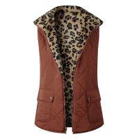 Women Sleeveless Fleece Jacket Winter Vest Female Slim Reversible Vest Windproof Warm Waistcoat