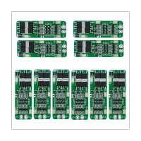 10 Piece Li-Ion Lithium Battery 18650 Charger PCB BMS Protection Board DIY 20A for Drill Motor 12.6V Li-Ion Cell Module