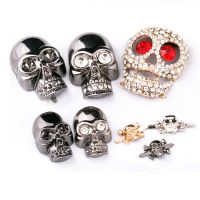 【CW】 XUNZHE 2Pcs Alloy Drill Skull Clasp Claw nail Rivet Handmade Leather Bag Shoes Hats Decoration Bottom Buckle Foot Stud