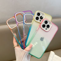 ใช้ได้ครับ 14PROMAX เคสศัพท์ Youdun ไล่ระดับสองสีสำหรับ Apple 13 ง่ายและโปร่งใส 12 เคส