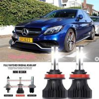 หลอดไฟหน้ารถยนต์ LED LAI 40w 6000k สีขาว สําหรับ Mercedes-Benz B-class(w205) 2018-2023 2PCS