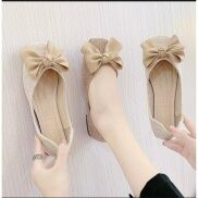 Mã 153FASHIONSALE1 giảm 10K đơn 50K FREE SHIP Giày búp bê nữ đế bệt thắt