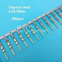 500pcs 2.54mm Male pin Dupont reed Dupont Jumper Wire 2.54 Dupont languette Connector Terminal Pins Crimp