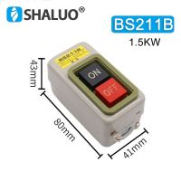 BS216B 2.5KW AC380V 10A 3P Power Control Bottom Switch Three Phase Motor Start Button Press Switch Start Stop ON-OFF BS211B BS216B BS230B