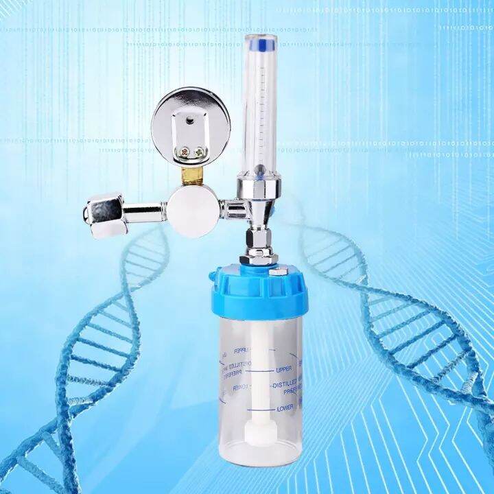 กจ์ออกซิเจน-เกจ์ออกซิเจน-oxygen-regulator-amp-flowmeter-สำหรับวัดแรงดันและปรับอัตราการไหลใน-ถังออกซิเจน-เกจ์ปรับแรงดัน-ครบชุดพร้อมสายออกซิเจน-ใช้ได้กับถังอ๊อกซิเจนทุกขนาด-เกย์หายใจ