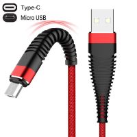 [3C electronic digital] โทรศัพท์แอนดรอยด์ชาร์จเร็วสายชาร์จแบตเตอรี่สายข้อมูล Micro USB ชนิด C ทนทานสายซิงค์ไนล่อนถัก1ม. สำหรับ Xiaomi Samsung