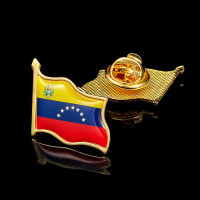 อเมริกาใต้เวเนซุเอลาเคลือบโลหะ3D โบกธงชาติประเทศ Lapel Pin Badge