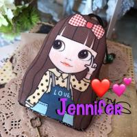 DIY-KG-1002  JenniferKeycover ที่เก็บกุญแจ ลายสาวน้อย Jennifer